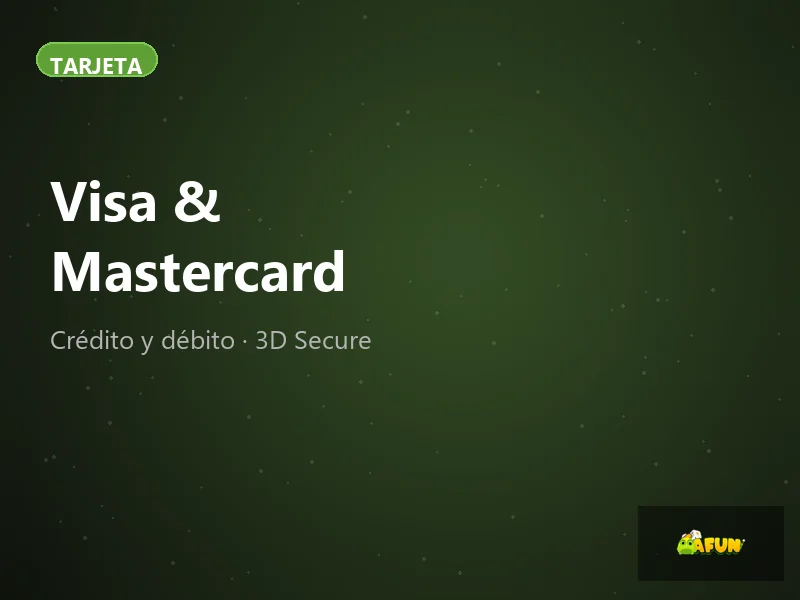Visa y Mastercard 3D Secure en AFun casino México