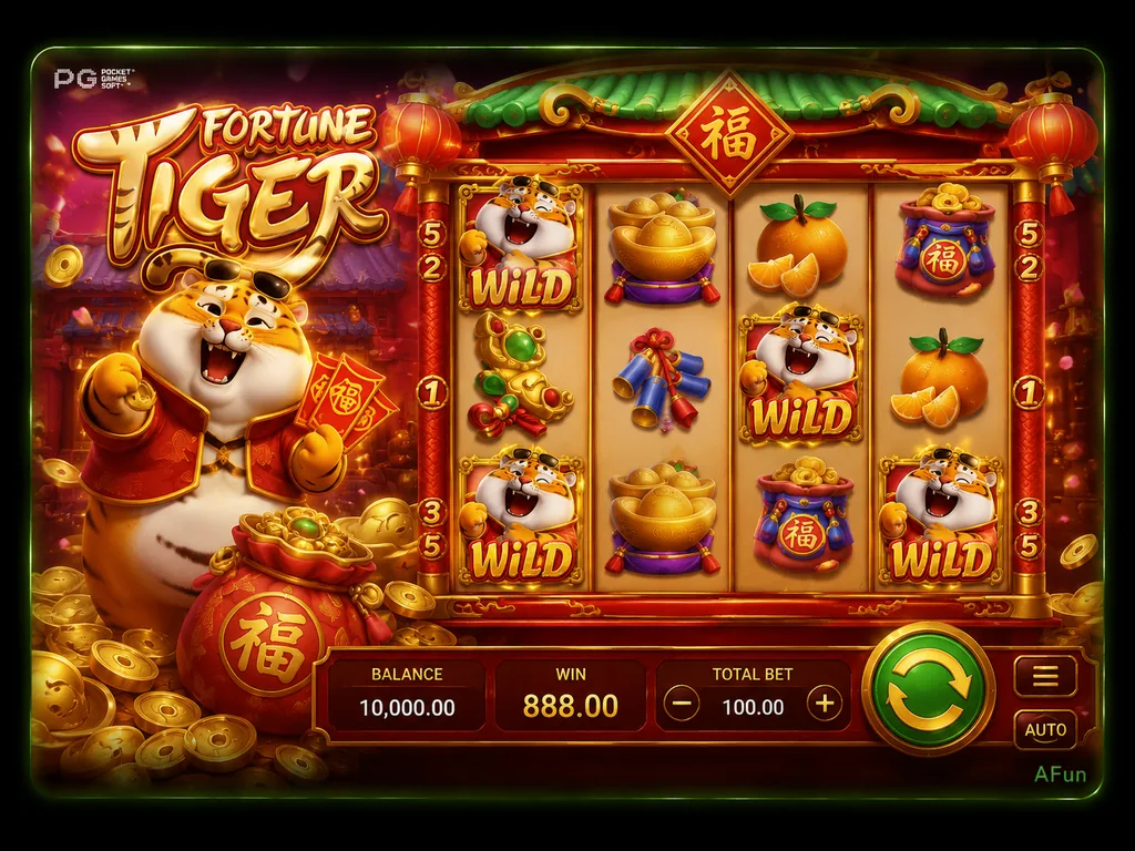 Fortune Tiger slot PG Soft en AFun México 2500x