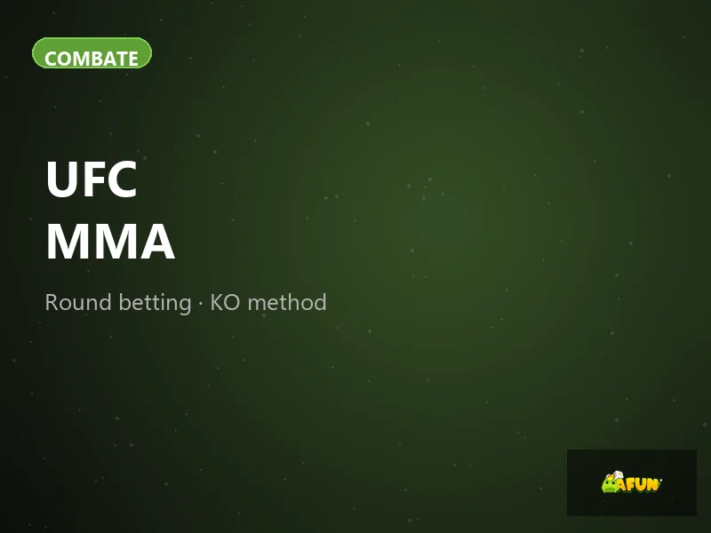 Apuestas UFC MMA round betting KO method AFun México